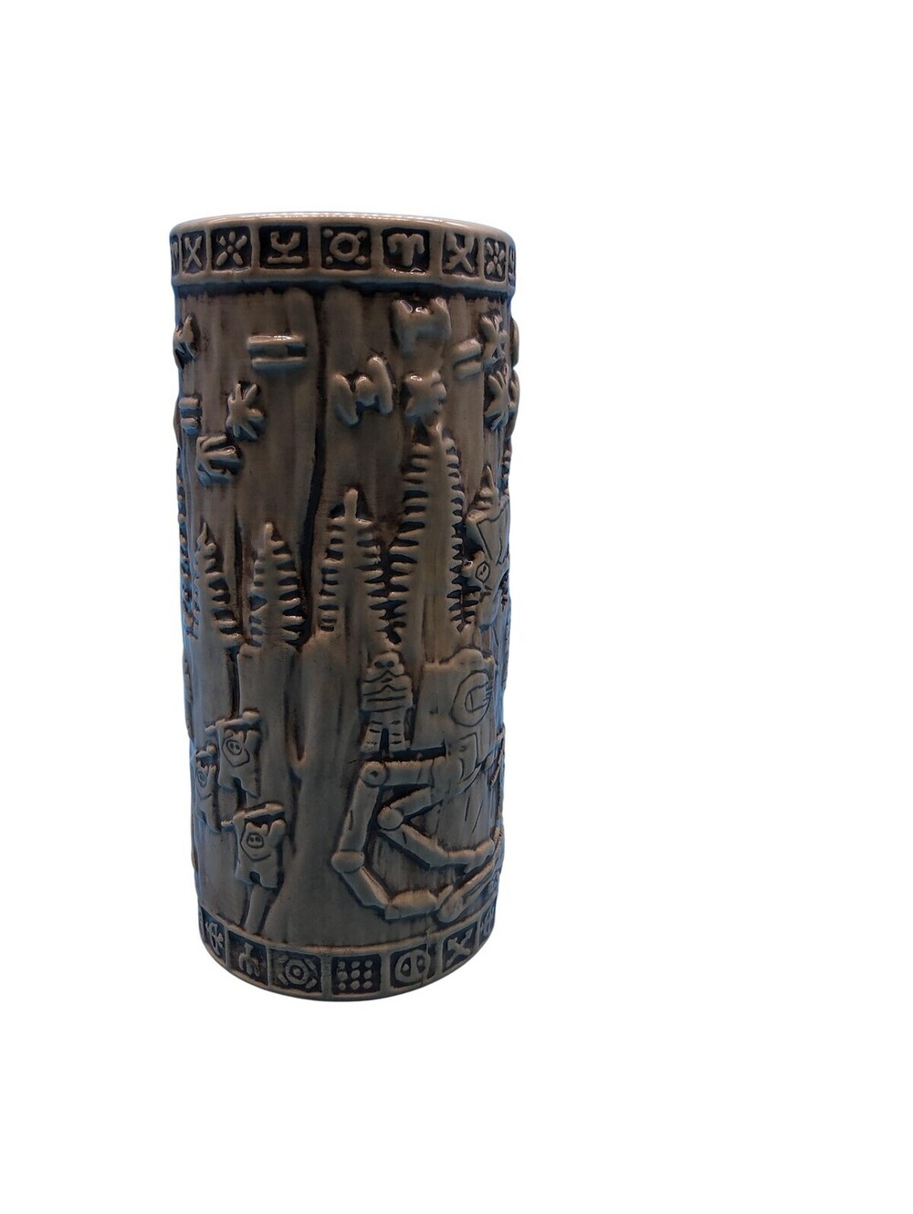 Star Wars Galaxy's Edge Beige Ceramic Zombie Glass Ewok Endor Tiki Mug Souvenir